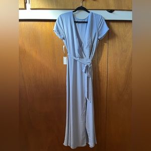 Aritia Babaton Slit Wrap Dress Aleutian NWT
